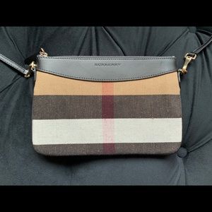 Burberry Peyton House Check CrossBody Bag Black